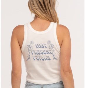 NWT RVCA Future Flowers Crop Tank